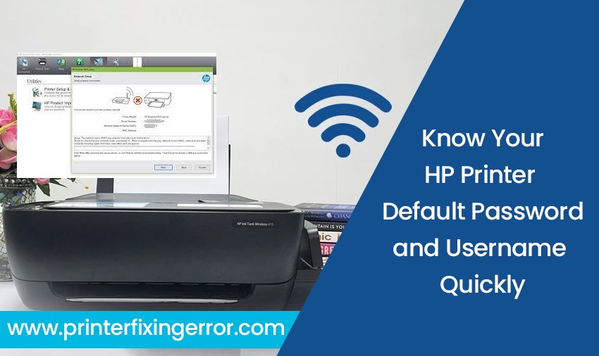 HP Printer Default Password