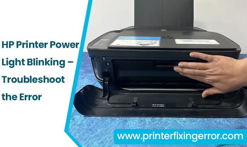 HP Printer Power Light Blinking