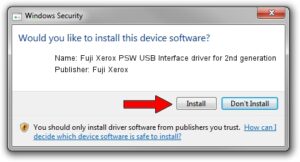 Installing Drivers for a Windows USB Xerox Printer
